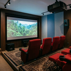 Paket Mini Teater dengan Interior dan Peredam Ruangan