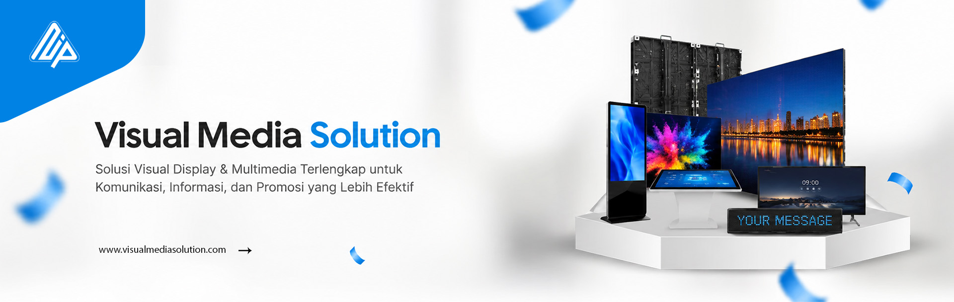 subheader visual media solution
